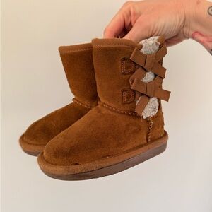 Koolaburra Tan Kids Boots with Bows